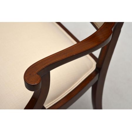 Antike Satinwood Mahagonie Bank Sofa