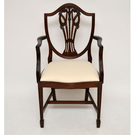 Antike Mahagoni Esszimmerstühle 8er Set 