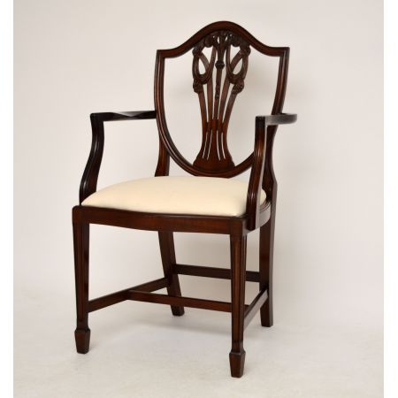 Antike Mahagoni Esszimmerstühle 8er Set 