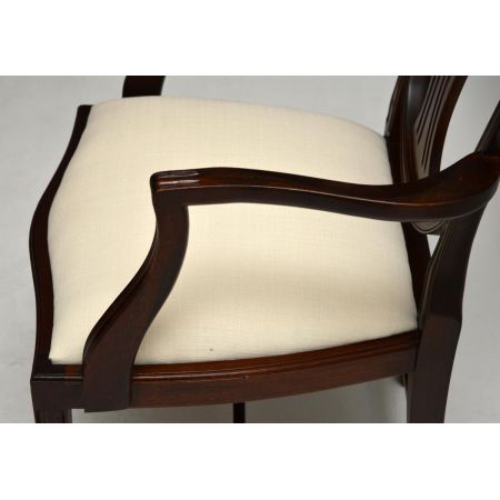 Antike Mahagoni Esszimmerstühle 8er Set 