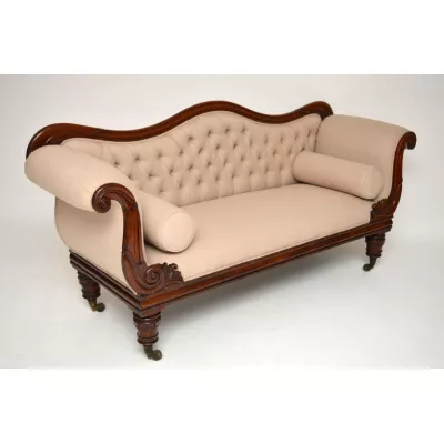 Antikes Wilhelm IV Mahagoni Sofa