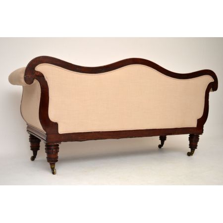 Antikes Wilhelm IV Mahagoni Sofa