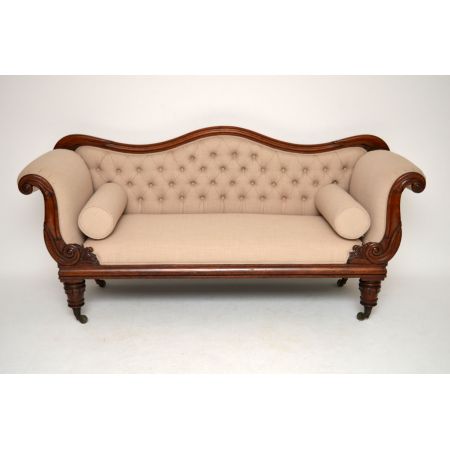 Antikes Wilhelm IV Mahagoni Sofa