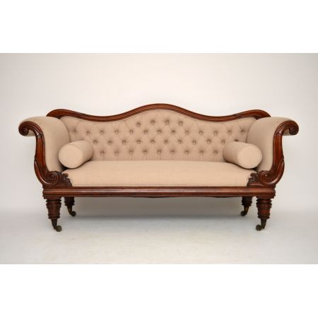Antikes Wilhelm IV Mahagoni Sofa