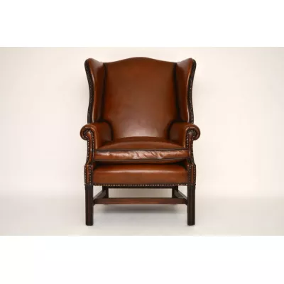 Antikes Paar Chippendale Ohren Sessel