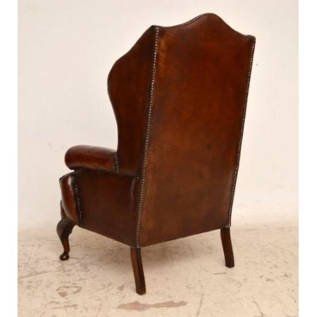 Imposanter Paar   antiker Ohrensessel  chesterfield 