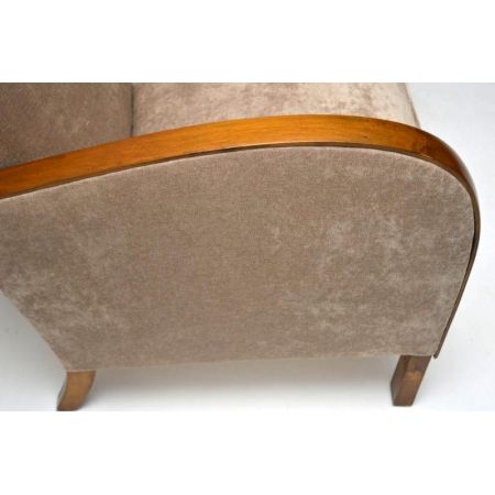 Ein Paar schwedische Satin-Birke Art Deco Sessel