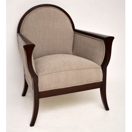 Ein Paar antike schwedische Mahagoni Sessel