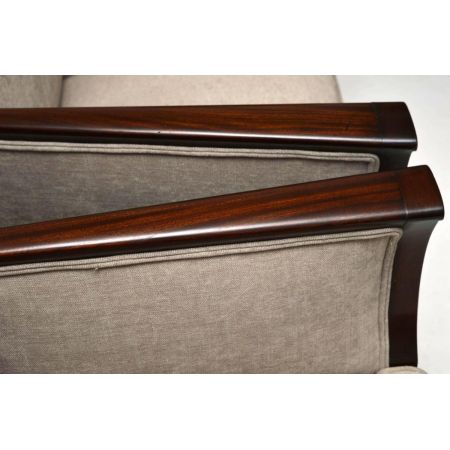 Ein Paar antike schwedische Mahagoni Sessel