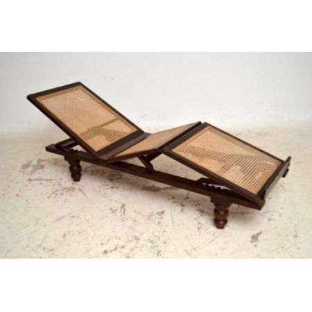 Ungewöhnlicher victorianischerSteamer Chair Daybed