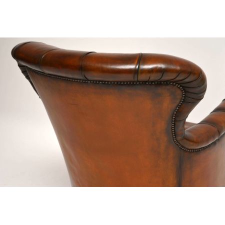 Viktorianischer Ledersessel "Maroon"