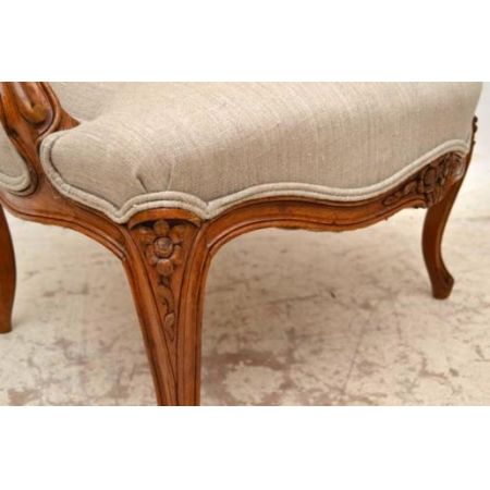 Antike französische Salonchairs 