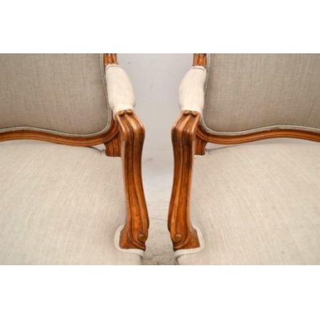 Antike französische Salonchairs 
