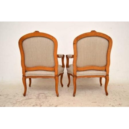 Antike französische Salonchairs 