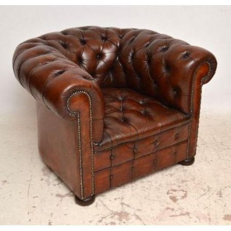 Schönes Paar antiker chesterfield windsor chairs 