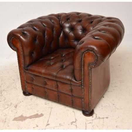 Schönes Paar antiker chesterfield windsor chairs 