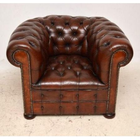 Schönes Paar antiker chesterfield windsor chairs 