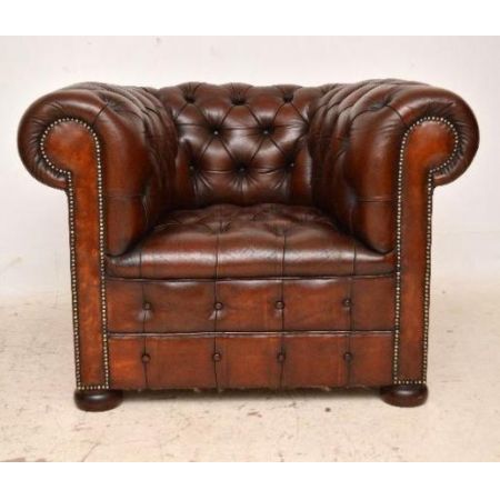 Schönes Paar antiker chesterfield windsor chairs 