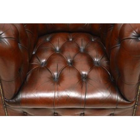 Schönes Paar antiker chesterfield windsor chairs 