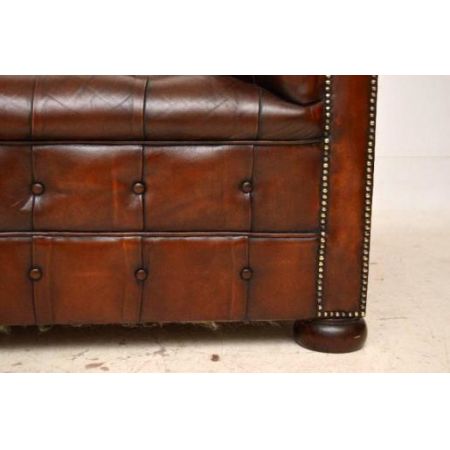 Schönes Paar antiker chesterfield windsor chairs 