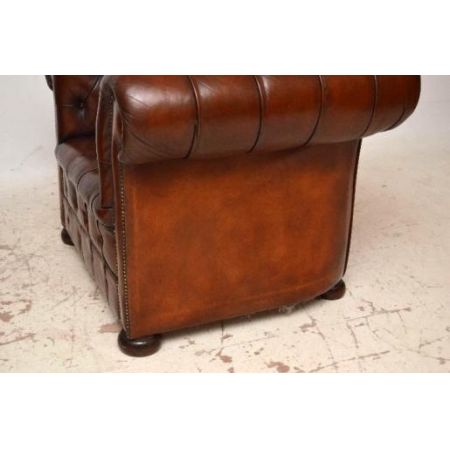 Schönes Paar antiker chesterfield windsor chairs 