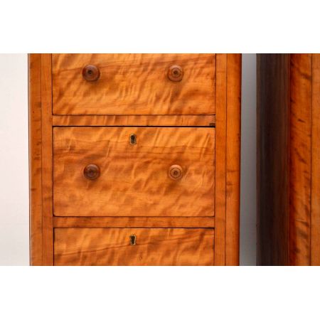 Antike Satin Birch Kommode