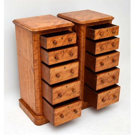 Antike Satin Birch Kommode