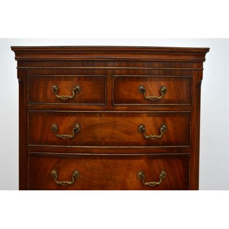 Mahagoni Tallboy Kommode antik