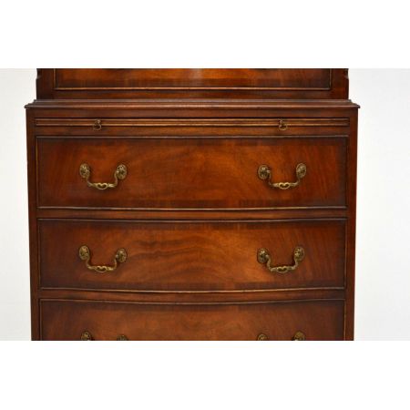 Mahagoni Tallboy Kommode antik