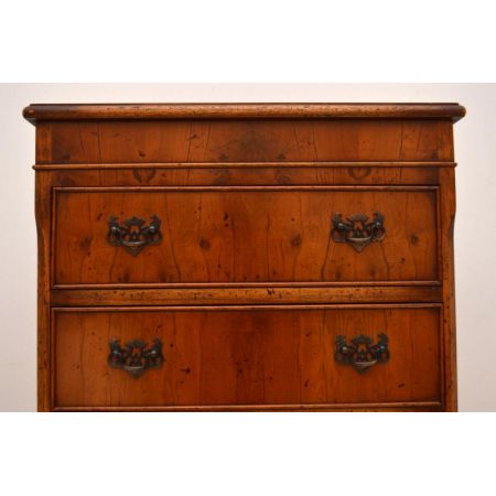 Antikes Chest on Chest Kommode aus Eibe