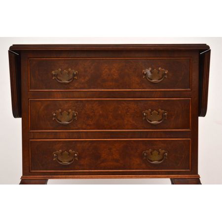 Antike Burr Walnut Kommode aufklappbar