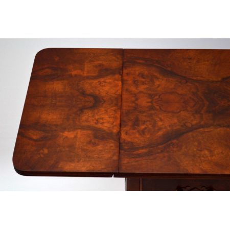 Antike Burr Walnut Kommode aufklappbar