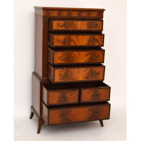 Antike Mahagoni Kommode mit Intarsien