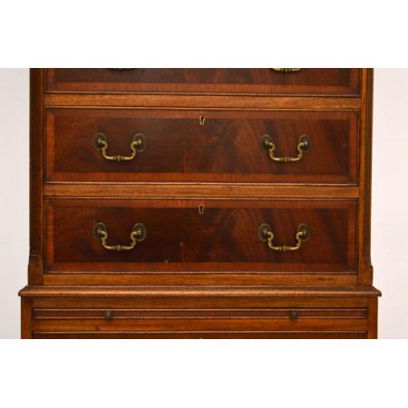 Antike Georgian Kommode Chest on Chest