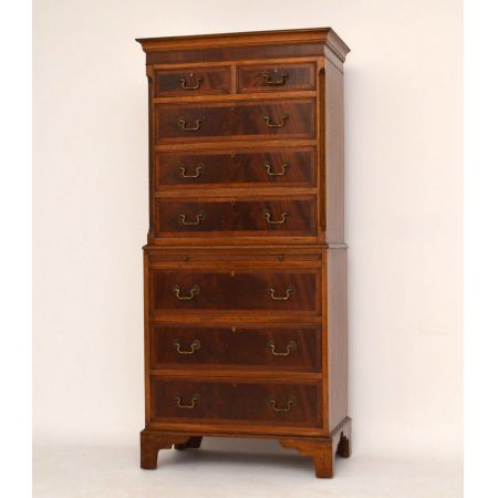 Antike Georgian Kommode Chest on Chest