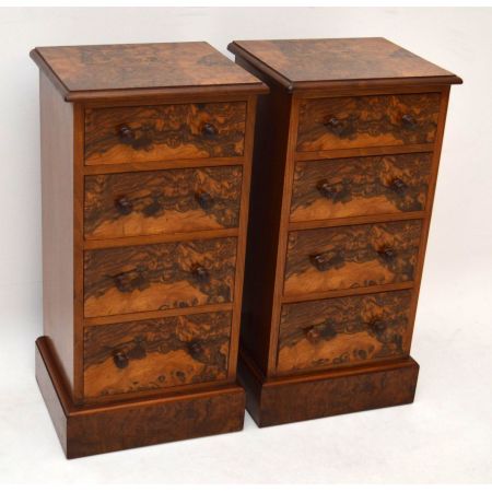 Paar rekonstruierte Nachtschränkchen Kommoden Victorian