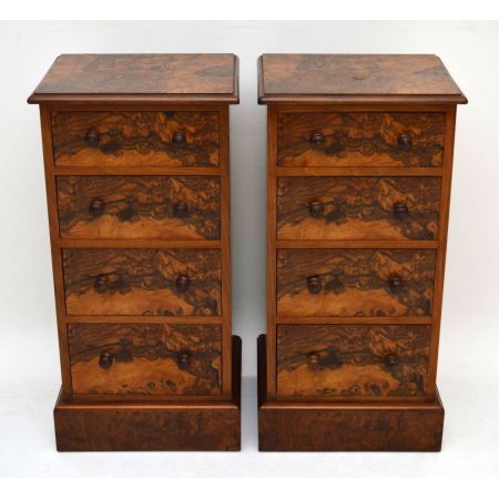 Paar rekonstruierte Nachtschränkchen Kommoden Victorian