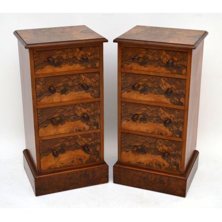 Paar rekonstruierte Nachtschränkchen Kommoden Victorian