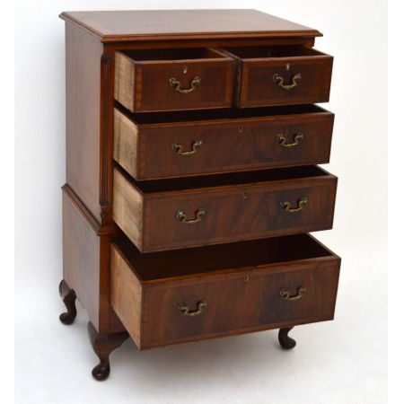 Kleine antike Mahagoni Kommode 