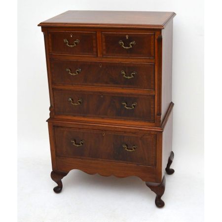 Kleine antike Mahagoni Kommode 