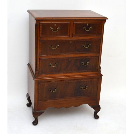 Kleine antike Mahagoni Kommode 