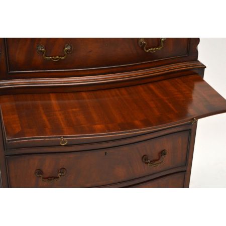 Antike Georgische Mahogany Kommode 