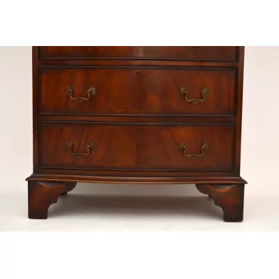 Antike Georgische Mahogany Kommode 