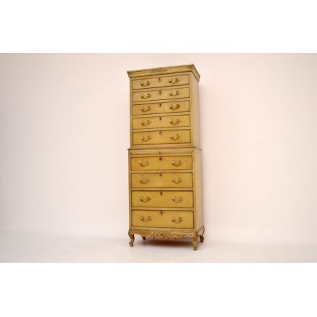 Hohe britische antike Kommode - Tallboy