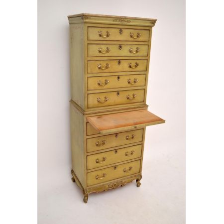 Hohe britische antike Kommode - Tallboy