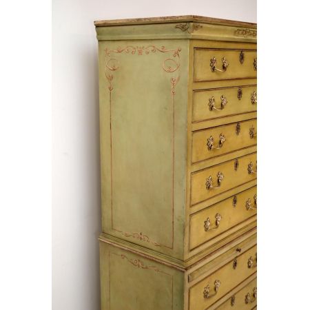 Hohe britische antike Kommode - Tallboy