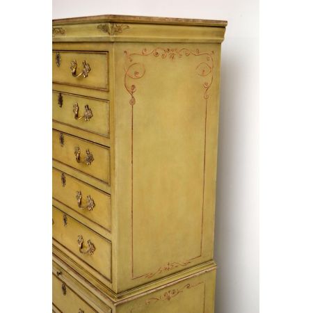 Hohe britische antike Kommode - Tallboy