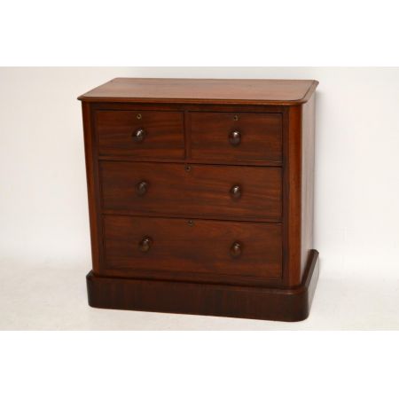 Kleine Wilhelm IV Mahagoni Kommode