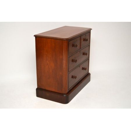 Kleine Wilhelm IV Mahagoni Kommode