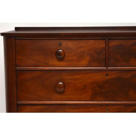 Große antike William IV Mahagoni Kommode